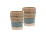 Mug Evig 0.35 liter 2 pcs Blue/Brown Porcelain