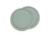 Lunch plate Evig 20 cm 2 pcs Green Porcelain
