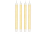 Dinner Candle Styles 29cm 4 pcs Yellow Stearin