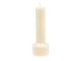 Pillar candle Hvils D7 x 20 cm Cream Paraffin/Stearin