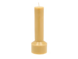 Pillar candle Hvils D7 x 20 cm Dusty Yellow Paraffin/Stearin