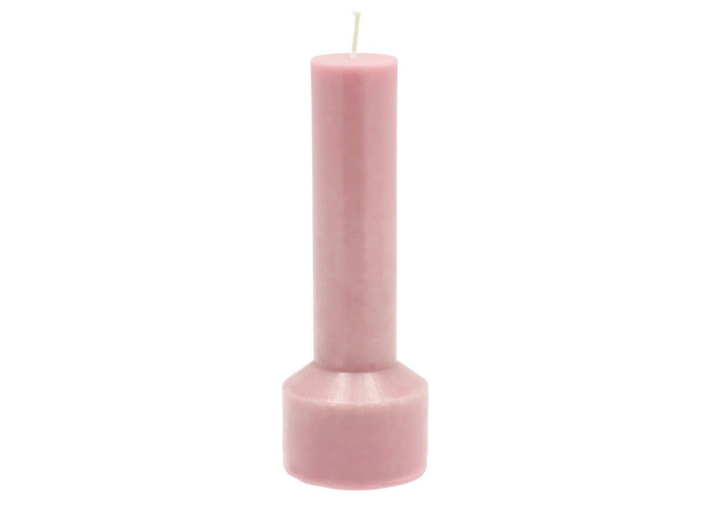 Pillar candle Styles D7 x 20 cm Rose Paraffin/Stearin