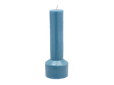 Pillar candle Styles D7 x 20 cm Blue Paraffin/Stearin