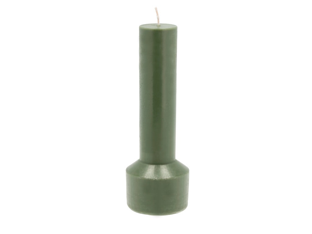 Pillar candle Styles D7 x 20 cm Dark Green Paraffin/Stearin