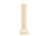 Pillar candle Hvils D8 x 23 cm Cream Paraffin/Stearin