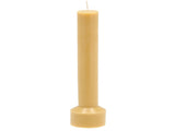 Pillar candle Hvils D8 x 23 cm Dusty Yellow Paraffin/Stearin