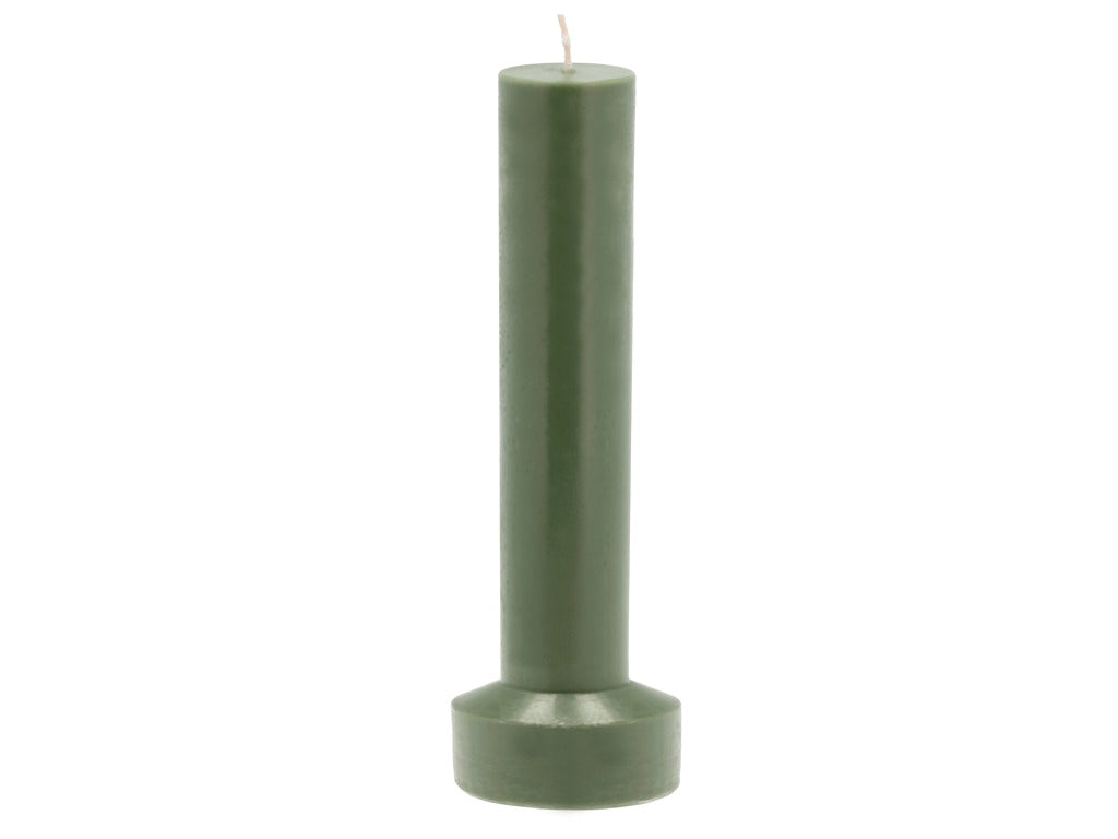 Pillar candle Styles D8 x 23 cm Dark Green Paraffin/Stearin
