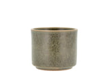Flowerpot Leer 13 x 11 cm Green Stoneware