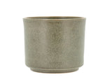 Flowerpot Leer 17 x 15 cm Green Stoneware