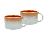 Mug w. handle Styles 0.16 liter 2 pcs Blue/Amber Stoneware
