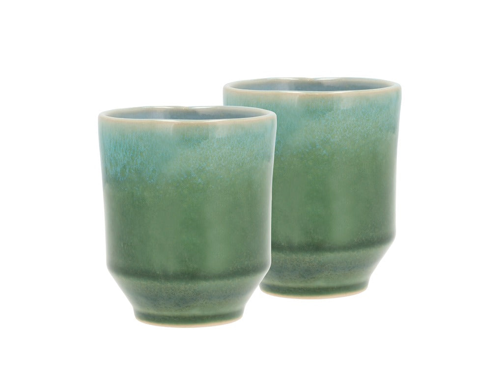 Mug Styles 0.18 liter 2 pcs Green/Blue Stoneware