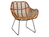 Chair Sokna Nature rattan Metal H76