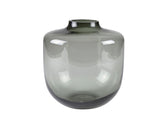 Vase Daun 21 cm D20 cm Grey Glass