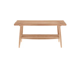 Bench Ebern  90x30x45cm White Washed Oak