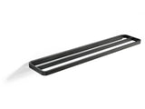 Towel rail double Rim 70x12 Black