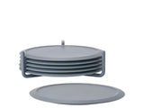Coasters w holder Cool Grey Singles
