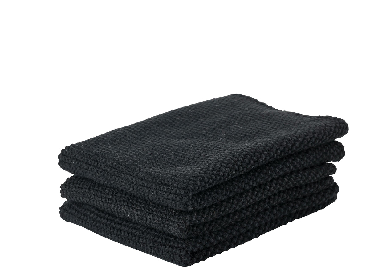 Dish cloth 3 pcs Black