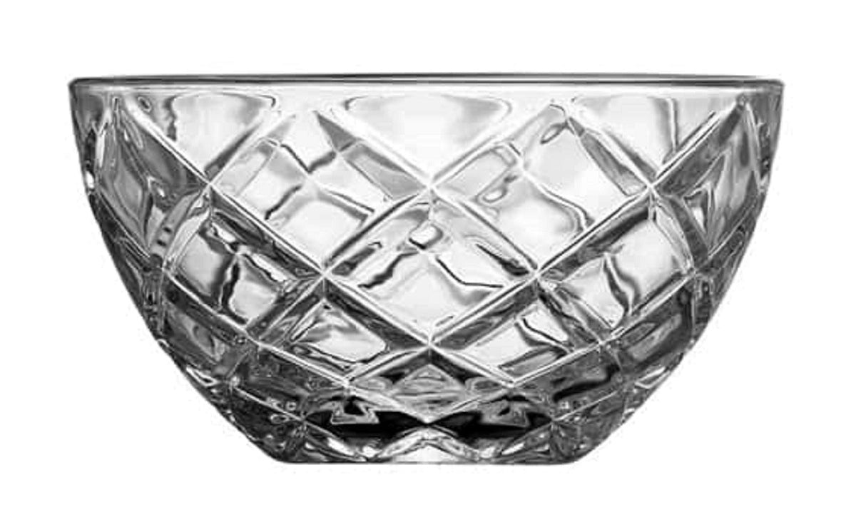 Bowl Diamond 12 cm 6 pcs Clear