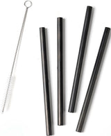 Straw Rocks 15cm Black 4pcs