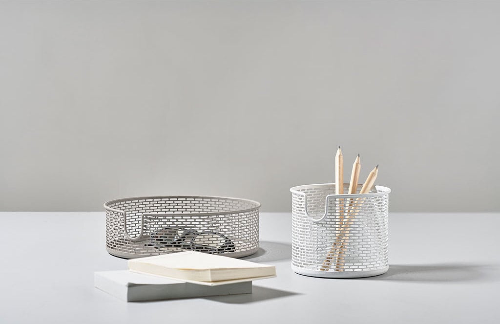 Basket 20 x 6 5 cm White